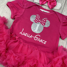 Load image into Gallery viewer, Personalised Disney 1st Birthday Minnie Mouse Tutu Romper Dress - Little Secrets Clothing