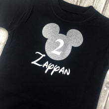 Load image into Gallery viewer, Personalised Mickey Mouse 2nd Birthday T-Shirt