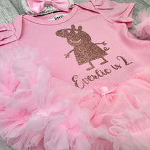 Load image into Gallery viewer, Personalised Peppa Pig Birthday Tutu Romper Dress