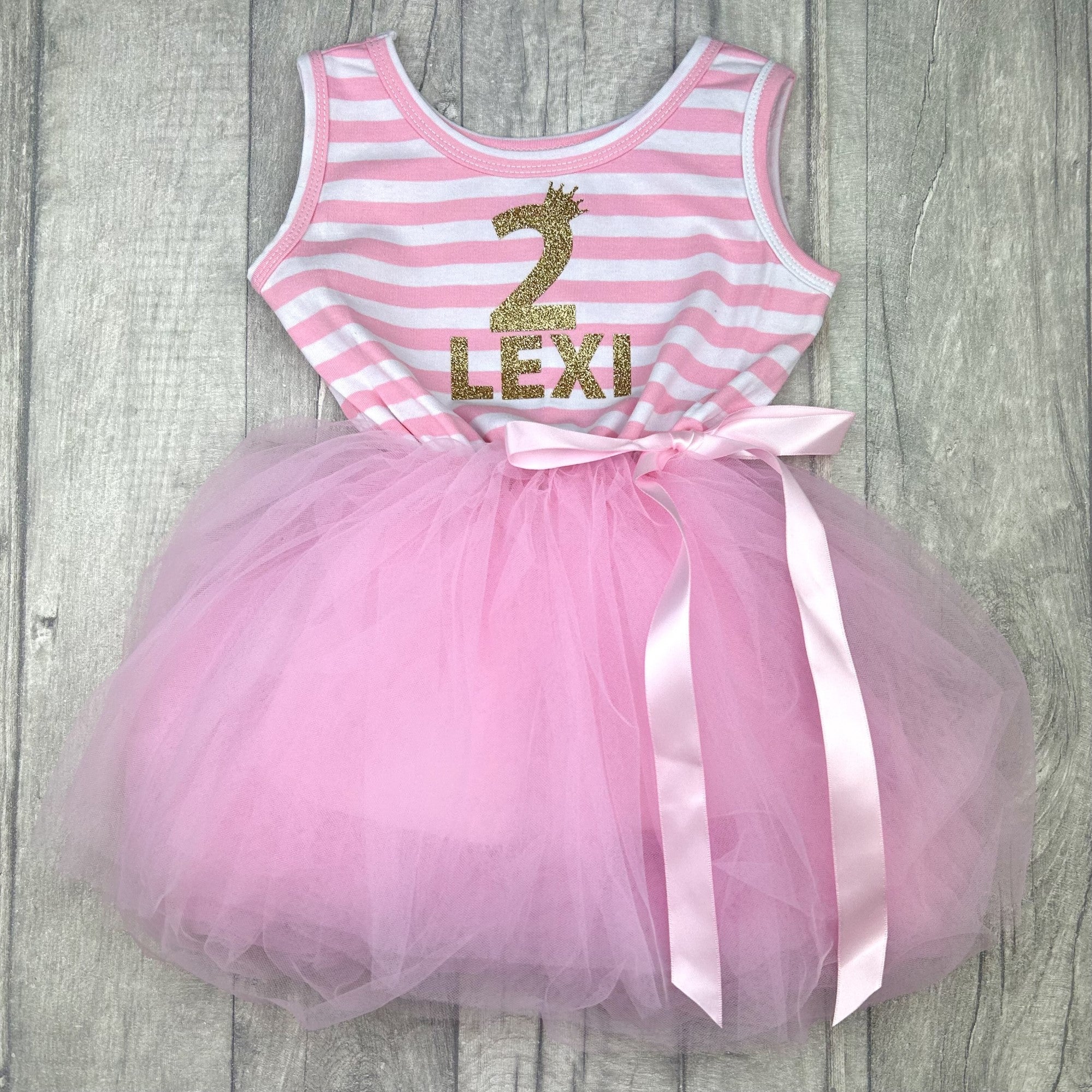Girls Personalised Number Birthday Dress – Little Secrets