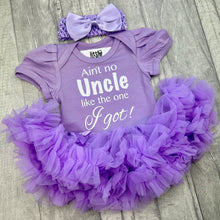Load image into Gallery viewer, Baby Girl Uncle Gift, Ain't No Uncle Like The One I Got Tutu Romper With Headband