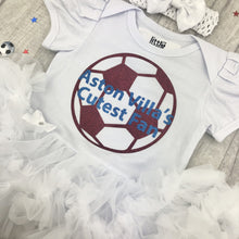 Load image into Gallery viewer, Baby Girls Aston Villa's Cutest Fan Tutu Romper - Little Secrets Clothing