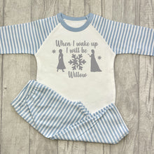 Load image into Gallery viewer, Personalised When I Wake Up I Will Be Frozen Princess Birthday Girls Pyjamas - Little Secrets Clothing