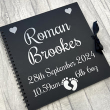 Load image into Gallery viewer, Personalised Newborn Baby Details Large Scrapbook, Birthday Gift