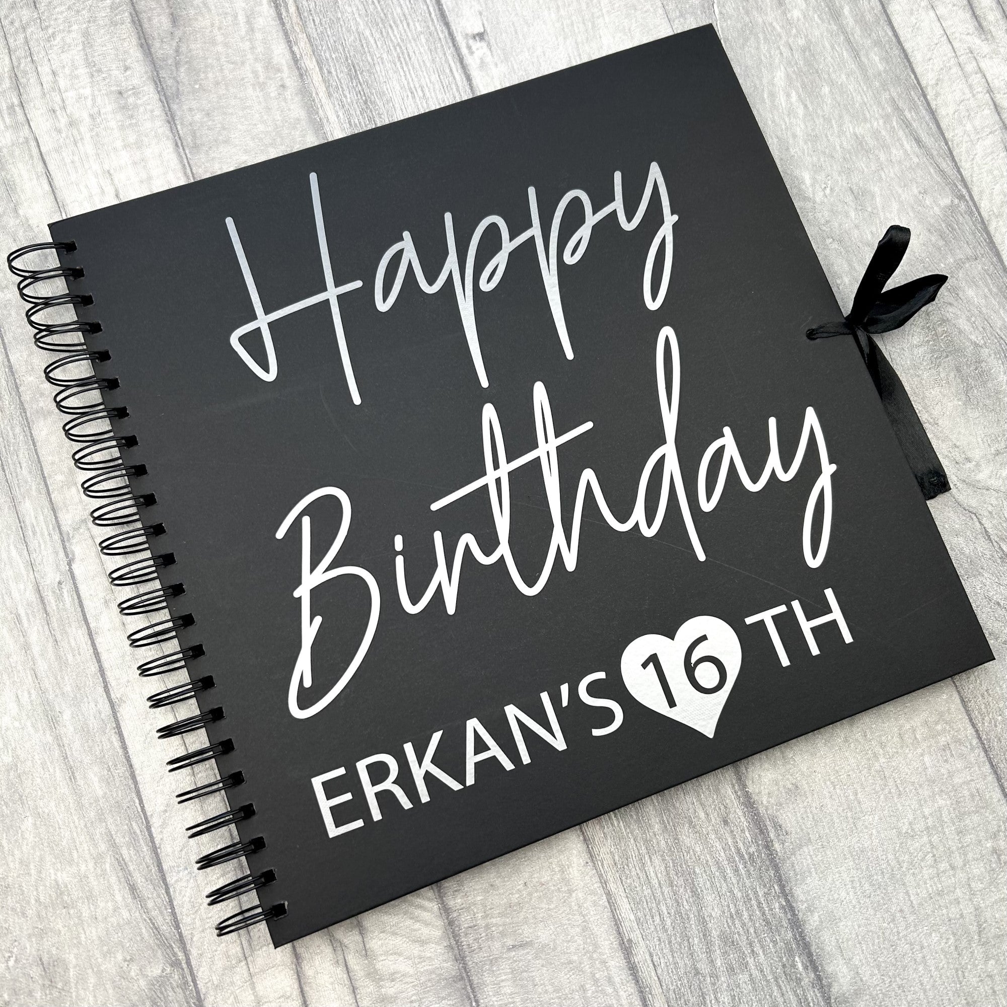 Personalised Happy Birthday Scrapbook Gift Custom Name And Age