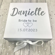 Load image into Gallery viewer, Personalised Bride to be Gift Box Hen Party Keepsake Present