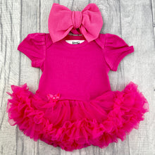 Load image into Gallery viewer, Personalised First Eid Tutu Romper & Oversized Bow Headband Set