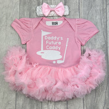 Load image into Gallery viewer, Daddy's Future Caddy Golf Tutu Romper