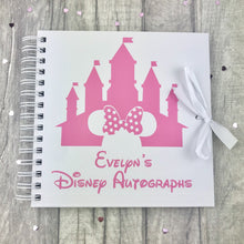 Load image into Gallery viewer, Personalised Disney Autographs Scrapbook Gift, Holiday Memories - Light Pink