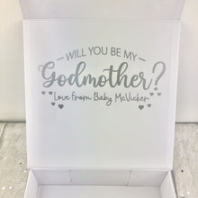 Load image into Gallery viewer, Personalised Will You Be My Godmother? Large Keepsake Gift Box