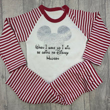 Load image into Gallery viewer, When I Wake Up I Will Be Going To Disney Mickey Mouse Pyjamas