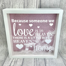 Load image into Gallery viewer, Bereavement Heaven Quote Box Frame Gift - Little Secrets Clothing