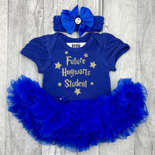 Load image into Gallery viewer, Harry Potter Future Hogwarts Student Blue Tutu Romper