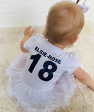 Load image into Gallery viewer, Personalised England Football Baby Girl Tutu Romper Outfit