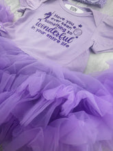 Load image into Gallery viewer, Little Mermaid Quote Lilac Tutu Romper With Headband