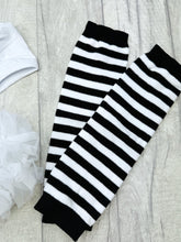 Load image into Gallery viewer, Nightmare Before Christmas Baby Girl Tutu Romper With Headband And Leg Warmers