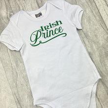 Load image into Gallery viewer, Irish Prince Baby Boys Romper, St Patrick's Day Bodysuit