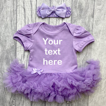Load image into Gallery viewer, Custom Your Own Lilac Tutu Romper With Headband