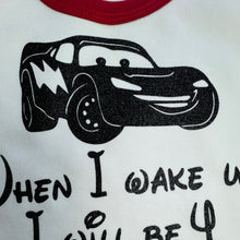 Load image into Gallery viewer, Personalised When I Wake Up I Will Be Lightning McQueen Birthday Boy Pyjamas - Little Secrets Clothing