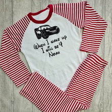 Load image into Gallery viewer, Personalised When I Wake Up I Will Be Lightning McQueen Birthday Boy Pyjamas - Little Secrets Clothing