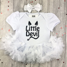 Load image into Gallery viewer, Baby Girl Little Devil Halloween Fancy Dress Red Tutu Romper with Headband - Little Secrets Clothing