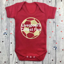 Load image into Gallery viewer, Liverpool's Cutest Fan Baby Short Sleeve Bodysuit Romper