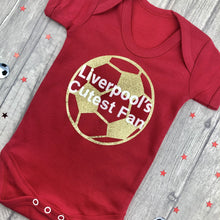 Load image into Gallery viewer, Personalised Liverpool Football Red Bodysuit Romper
