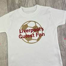 Load image into Gallery viewer, Liverpool's Cutest Fan Football T-Shirt