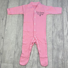 Load image into Gallery viewer, Me & Mummy Love Daddy Newborn Baby Sleepsuit