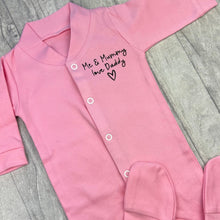 Load image into Gallery viewer, Me & Mummy Love Daddy Newborn Baby Sleepsuit