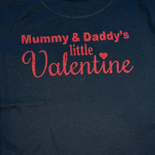 Load image into Gallery viewer, Boy's Valentine's Day T-Shirt, Mummy & Daddy's Little Valentine Top