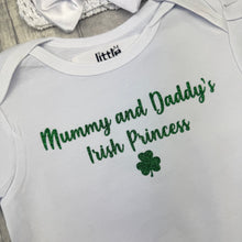 Load image into Gallery viewer, Mummy & Daddy's Irish Princess Baby Girls Tutu Romper