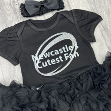 Load image into Gallery viewer, Newcastle's Rugby Cutest Fan Tutu Romper