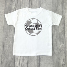 Load image into Gallery viewer, Personalised Cutest Fan Football Top, Name and Number T-Shirt
