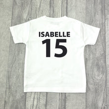 Load image into Gallery viewer, Personalised Cutest Fan Football Top, Name and Number T-Shirt