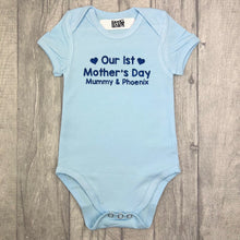Load image into Gallery viewer, Personalised Our 1st Mother's Day Baby Boy Romper