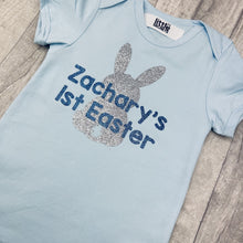 Load image into Gallery viewer, Personalised 1st Easter Baby Boy Romper