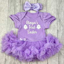 Load image into Gallery viewer, Baby Girl Personalised First Easter Tutu Romper