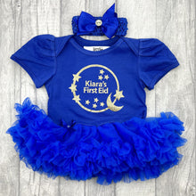 Load image into Gallery viewer, Baby Girls Personalised First Eid Tutu Romper