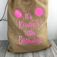 Load image into Gallery viewer, Personalised Milestone Birthday Present Gift Sack