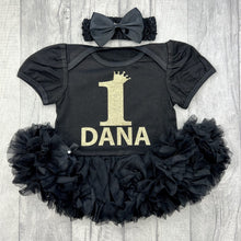 Load image into Gallery viewer, Girls Personalised 1st or 2nd Birthday Tutu Romper Dress