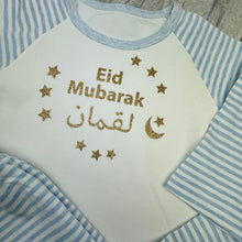 Load image into Gallery viewer, Eid Mubarak Personalised Arabic Pyjamas