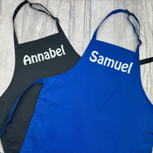 Load image into Gallery viewer, Personalised Children's Cooking & Baking Apron, Custom Font Style & Apron Colour