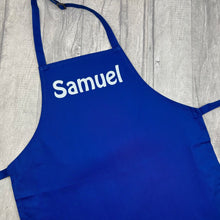 Load image into Gallery viewer, Personalised Children's Cooking & Baking Apron, Custom Font Style & Apron Colour