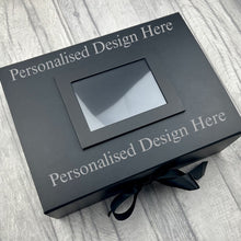 Load image into Gallery viewer, Customise Your Own Black Photo Ribbon Box