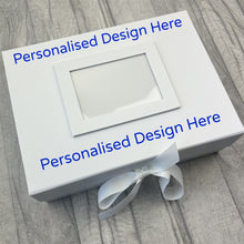 Load image into Gallery viewer, Customise Your Own White Photo Ribbon Box
