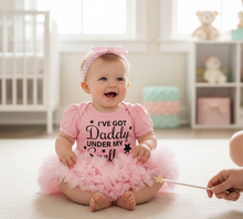 Load image into Gallery viewer, Daddy Under My Spell Halloween Baby Girl Tutu Romper & Bow