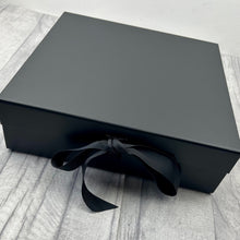 Load image into Gallery viewer, Personalise Your Own Black Gift Keepsake Ribbon Box