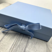 Load image into Gallery viewer, Personalise Your Own Light Blue Gift Keepsake Ribbon Box