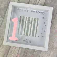 Load image into Gallery viewer, First Birthday Personalised Photo Frame Box